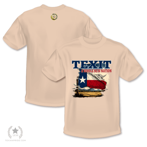 TEXIT: A whole new nation on a coffee colored t-shirt